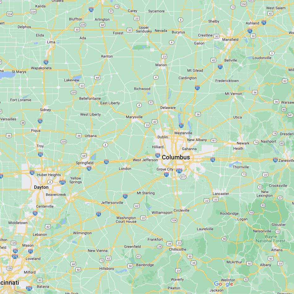 Examination Site Locations Map